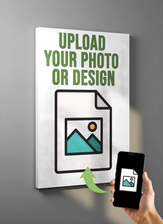Turn any photo, design, or artwork into a canvas