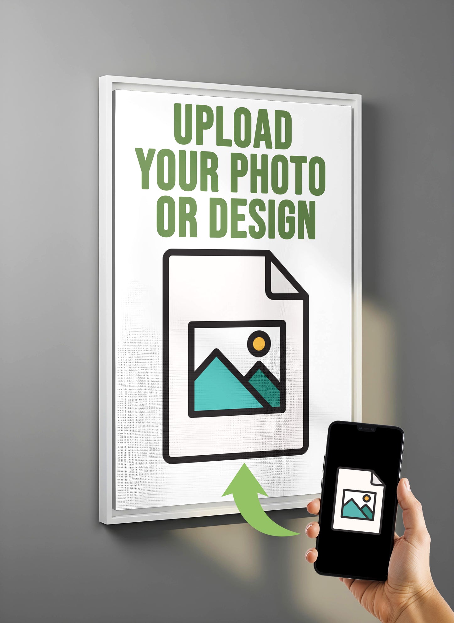 Turn any photo, design, or artwork into a canvas