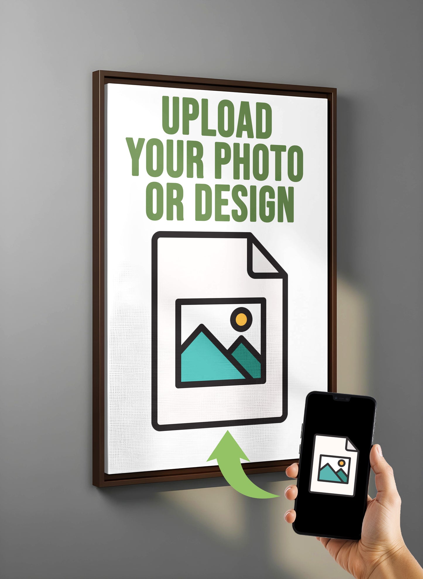 Turn any photo, design, or artwork into a canvas