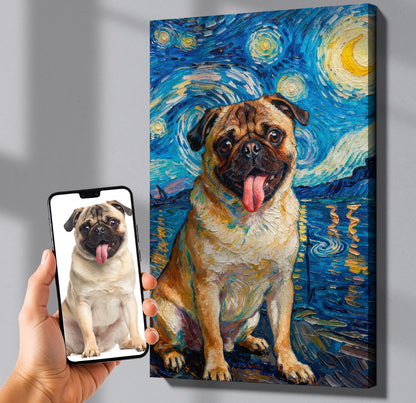 Turn your pet into a Van Gogh painting