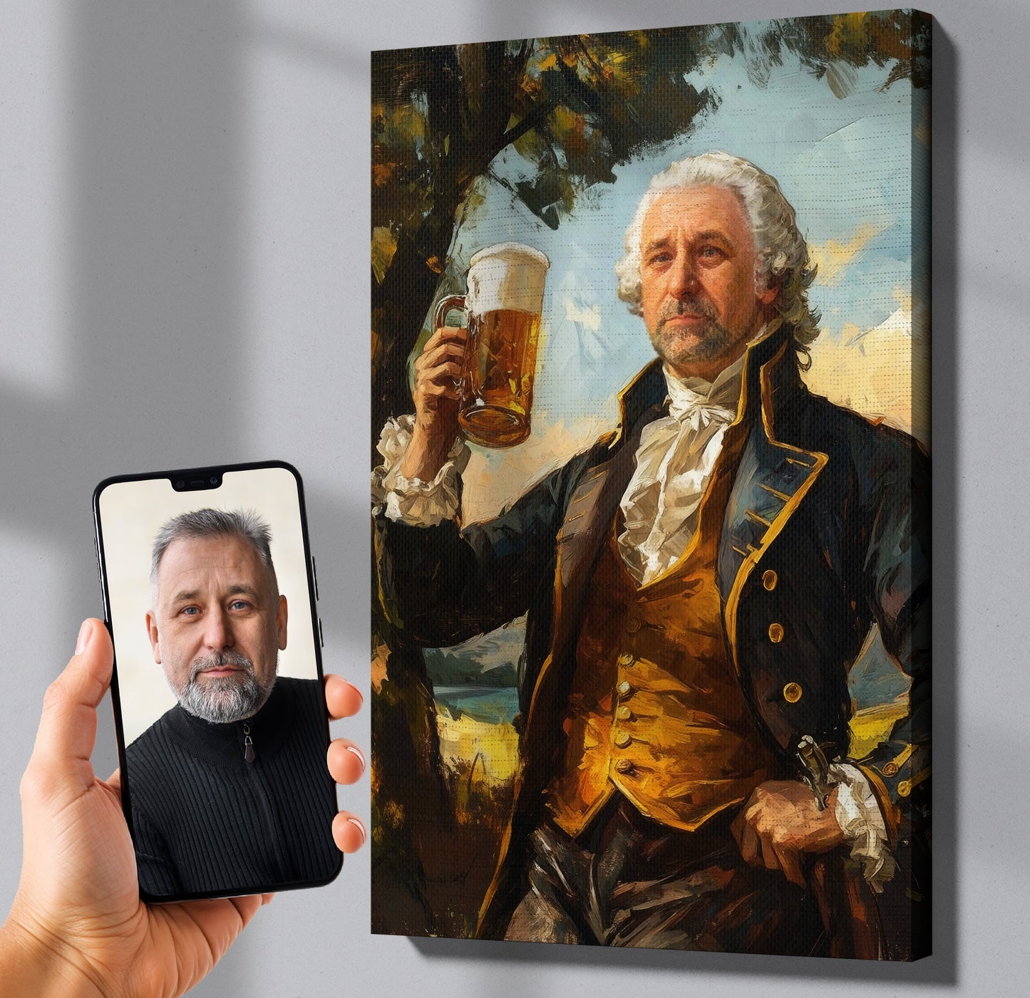 Turn your photo into a colonial brewer